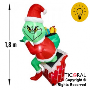 INFLABLE DECORACION GRINCH 1.8 MTS X 1